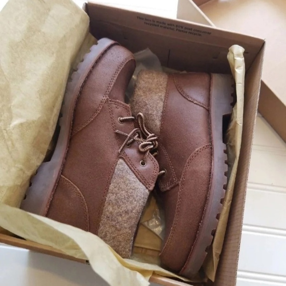 Ugg wool leather boots boys s 2
